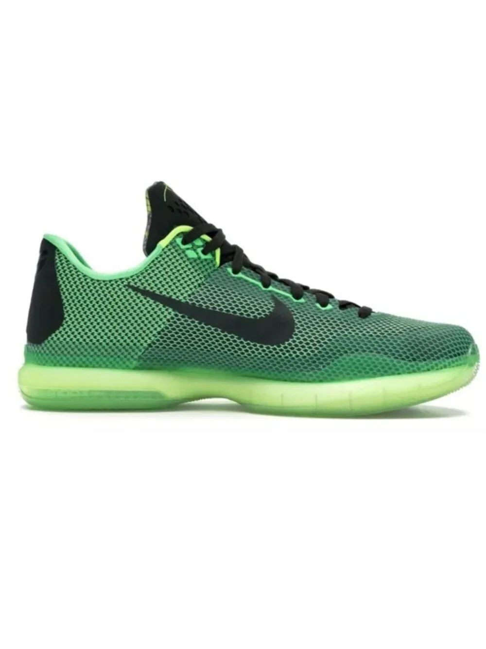 Nike Kobe Bryant X 10 size 9 US 42.5 EUR "vino" Green and Black Athletic Shoes